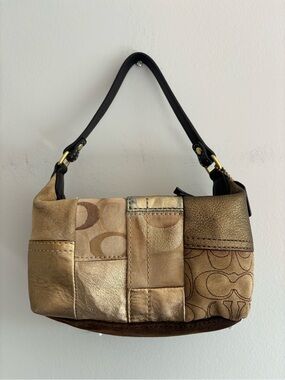 Vintage y2k Coach patchwork shoulder bag